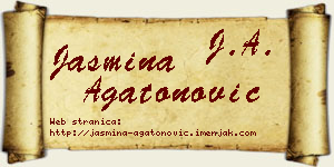 Jasmina Agatonović vizit kartica